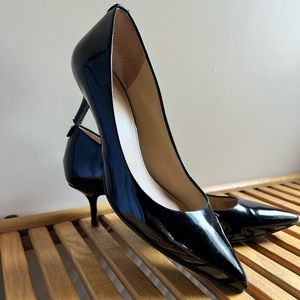 Black patent Michael Kors kitten heels